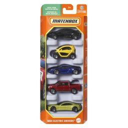 MATCHBOX SET 5 MASINUTE METALICE MBX ELECTRIC DRIVERS SCARA 1:64 SuperHeroes ToysZone