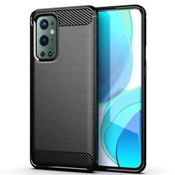 Husa Husa pentru OnePlus 9 Pro - Techsuit Carbon Silicone - Black