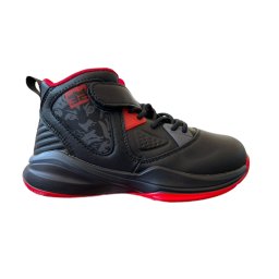 Ghete sport baieti Wker negru cu talpa rosie