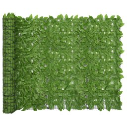 Paravan de balcon, frunze verzi, 300x150 cm GartenMobel Dekor