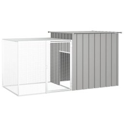 Cotet pentru iepuri, gri, 200x91x100 cm, otel galvanizat GartenMobel Dekor