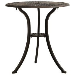 Masa de gradina, bronz, 62x62x65 cm, aluminiu turnat GartenMobel Dekor