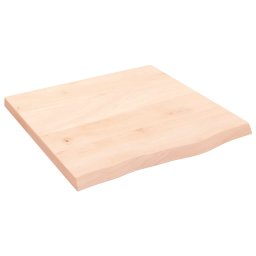 Blat de masa, 60x60x(2-4) cm, lemn masiv de stejar netratat GartenMobel Dekor