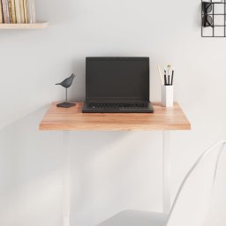 Blat de masa maro deschis 60x60x2 cm, lemn masiv stejar tratat GartenMobel Dekor