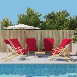 Prosoape de plaja, 6 buc., visiniu, 60x135 cm, textil, 400 GSM GartenMobel Dekor
