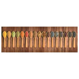 Covoras bucatarie, lavabil, imprimeu linguri, 60x300 cm GartenMobel Dekor