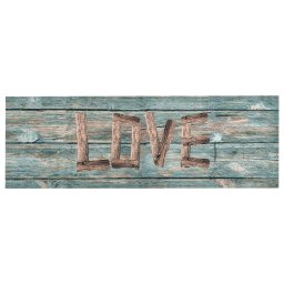 Covoras bucatarie, lavabil, imprimeu Love, 60x300 cm GartenMobel Dekor