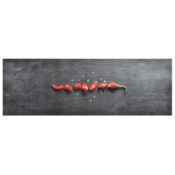 Covoras bucatarie, lavabil, imprimeu ardei, 60x300 cm GartenMobel Dekor