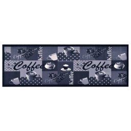 Covoras de bucatarie lavabil, albastru, 60x300 cm, model cafea GartenMobel Dekor