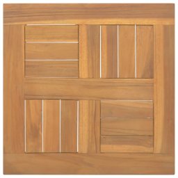 Blat de masa, 50x50x2,5 cm, lemn masiv de tec, patrat GartenMobel Dekor