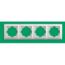 VISAGE Rama quatro Orizontala IP20 Alb