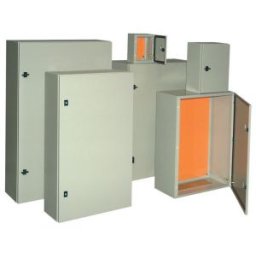 Cutie metalică de distribuţie, oţel, gri H×W×D=250×200×150mm, IP55