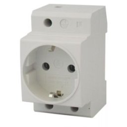 Priză de tablou cu CP lateral 230V, 16A, 2P+E