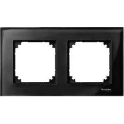 Rama 2 posturi M-ELEGANCE Negru onix Sticla 404203