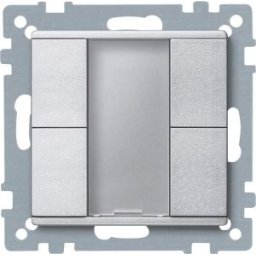 Merten-KNX buton dublu , SystemM, aluminiu MTN627660