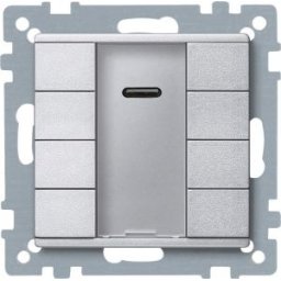 Merten-KNX buton IR quatro , SystemM, aluminiu MTN627960