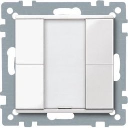 Merten-KNX buton dublu , SystemM, alb polar, lucios MTN617219