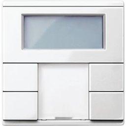 Merten-KNX modul de perete dublu cu termostat, SystemM, alb polar MTN6212-0319