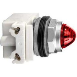 Lampa Semn.,Lentila Rosu,30Mm,230V