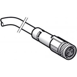 Female M8 3 Pin Straigt Prewired Connect