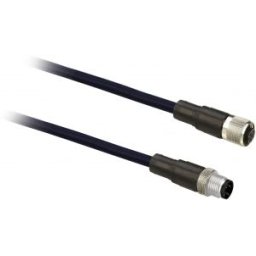 Jumper Pur Shielded Cable 4 Wires, M12 S