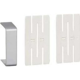 Optiline 45 - piesă de acoperire îmbinată - pc/abs - aluminiu metalic - Sisteme de canale optiline 45 - 140x55 mm - Optiline 45 - ISM10356