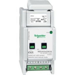 Merten-KNX REG-K/2x230/16 receptor-activator cu functie manuala cu senzor tensiune MTN647395