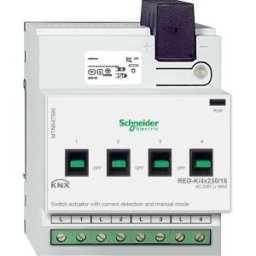 Merten-KNX REG-K/4x230/16 receptor-activator cu functie manuala cu senzor tensiune MTN647595