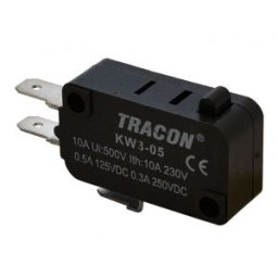 Microântrerupător cu tampon 1×CO 10(3)A/230V AC, 4,8x0,5 mm, IP00