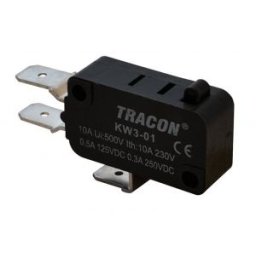 Microântrerupător cu tampon 1×CO 10(3)A/230V AC, 6,3x0,8 mm, IP00