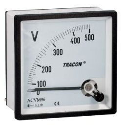 Voltmetru analogic de curent alternativ 72×72mm, 120V AC