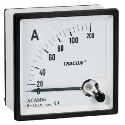 Ampermetru analogic de curent alternativ, măsurare directă 72×72mm, 10A AC