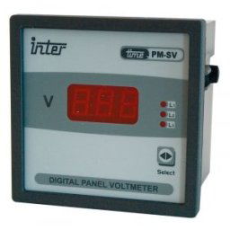 Voltmetru digital direct, trifazat 96×96mm, 500V AC
