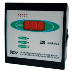 Regulator de putere reactivă,măsurare 1F, 5 bat.de cond. 144×144mm