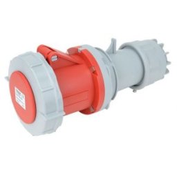Priză industrială pe cablu, cu protecţie mărită 63A, 400V, 3P+E, 6h, IP67