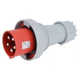 Fişă industrială, cu protecţie mărită 125A, 400V, 3P+N+E, 6h, IP67
