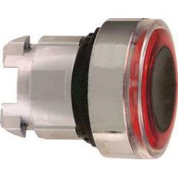Cap buton luminos încastrat roșu - Butoane si lampi din metal Ø22 - Harmony xb4 - ZB4BW943