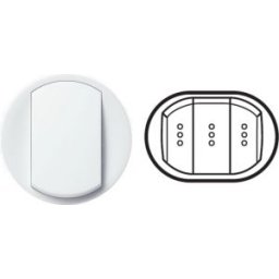 CELIANE Clapeta 3 intrerupatoare compacte cu led IP20 Alb 68025