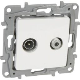 NILOE Priza individuala TV-SAT Alb 764559
