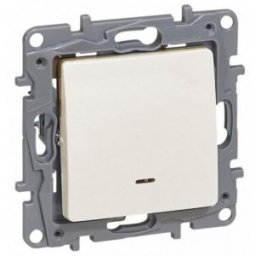 NILOE Buton cu revenire cu LED Ivoar 764622
