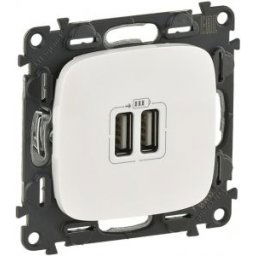 Incarcator Usb Dublu 5V 1500Ma Alb Valena Allure 754995