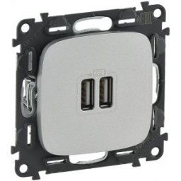 Incarcator Usb Dublu 5V 1500Ma Aluminiu Valena Allure 754997