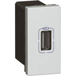Chargeur Usb Simple Alu.Mosaic 079391