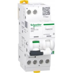 Acti9 Active AFDD, Intreruptor automat, detectie arc electric, cu Powertag, iC40N, 1P+N, curba C, 32A, 6kA, Active ARC MCB