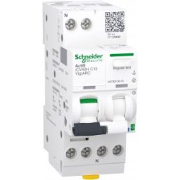 Acti9 Active Vigi ARC, Intreruptor automat diferential, detectie arc electric, cu Powertag, iCV40H, 1P+N, curba C, 10A, 10kA, 30mA tip A-SI, Active VigiARC RCBO