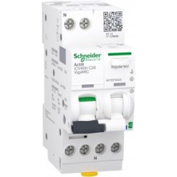 Acti9 Active Vigi ARC, Intreruptor automat diferential, detectie arc electric, cu Powertag, iCV40H, 1P+N, curba C, 20A, 10kA, 30mA tip A-SI, Active VigiARC RCBO
