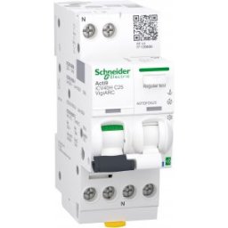 Acti9 Active Vigi ARC, Intreruptor automat diferential, detectie arc electric, cu Powertag, iCV40H, 1P+N, curba C, 25A, 10kA, 30mA tip A-SI, Active VigiARC RCBO