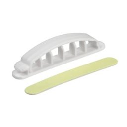 5 x Cleme organizare cabluri birou, alb