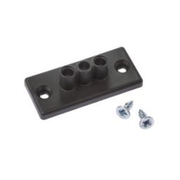 Kit fixare unit. trecere cabluri, negru