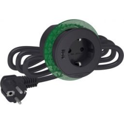 Unica+ Xs, Priza 2P+E+Priza Usb A, Antr.